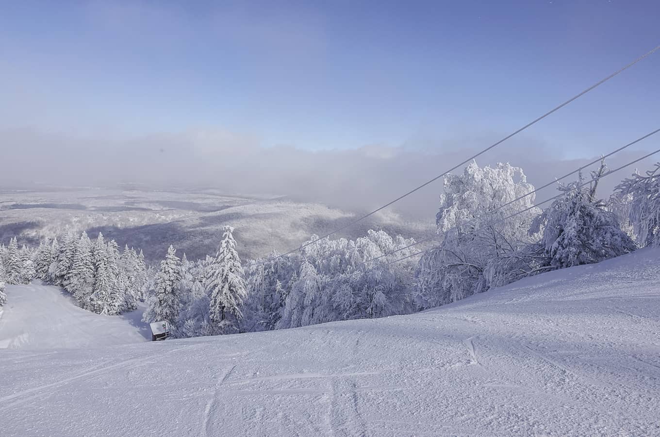 Piste enneigée