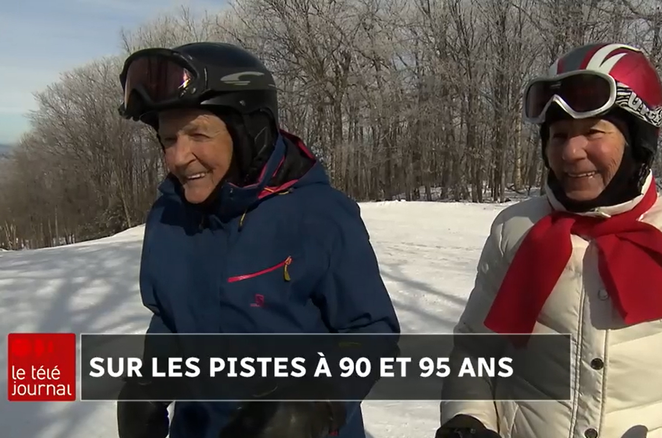 Les Godin, doyens du Mont SUTTON, au Téléjournal Estrie de Radio-Canada
